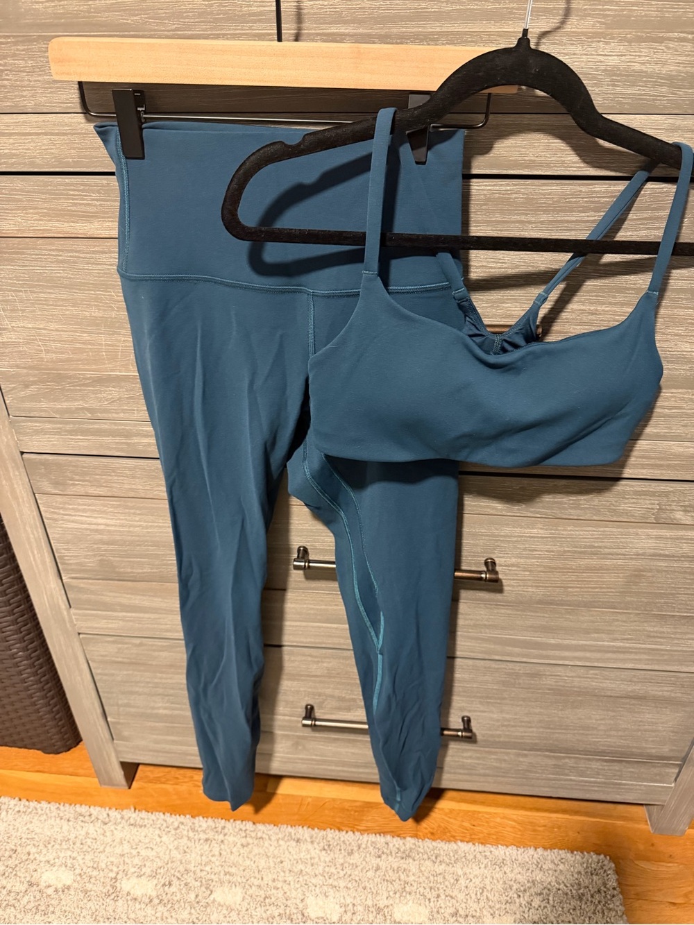 Lululemon indochine blue align leggings 6 28 inchand wundertrain sports bra 8